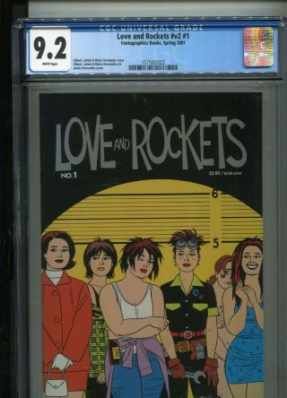 Love And Rockets Volume 2 Number 1 Hernandez Brothers Cgc Near Minus 9.  2