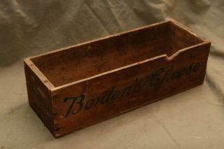 Vintage Antique Cheese Box Advertising Borden 