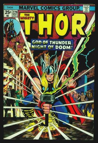 Marvel Comics The Mighty Thor 229 Ad For 1st Appearance Of Wolverine Vg/fn 5.  0