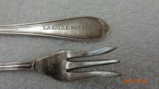 Vintage Cocktail Forks from Lasalle Hotel in Chicago Illinois 2