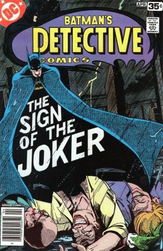Detective Comics 476 Batman Sign Of The Joker Dc Comics 1978