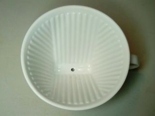 Starbucks Coffee White Porcelain Brew Cup Pour Over Drip Cone Filter Holder 4