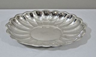 Reed Barton Holiday Silverplate Oval Centerpiece Serving Tray Platter Dish 110