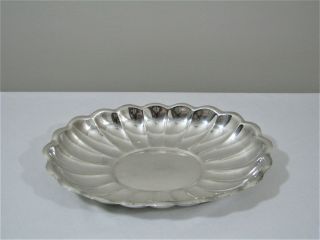 Reed Barton Holiday Silverplate Oval Centerpiece Serving Tray Platter Dish 110 3