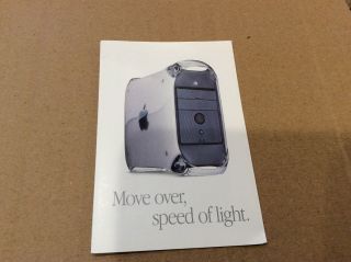 Vintage Apple Power Macintosh G4 Velocity Promotional Information Brochure/book