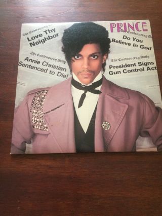 Prince Controversy W/poster Press Vg,  /vg,