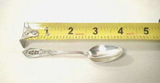 3 - 7\8 Rose Point Sterling Silver Demitasse Spoon By Wallace - St86 (4)