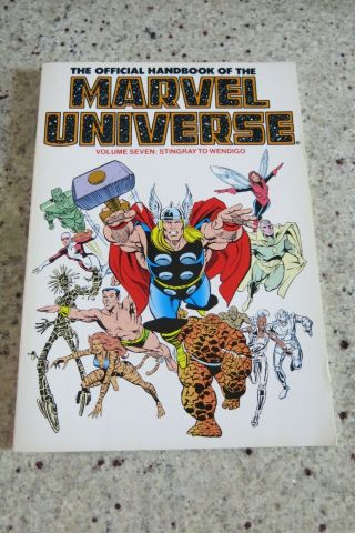 The Official Handbook Of The Marvel Universe Tpb Volume 7 Seven Very Rare Oop