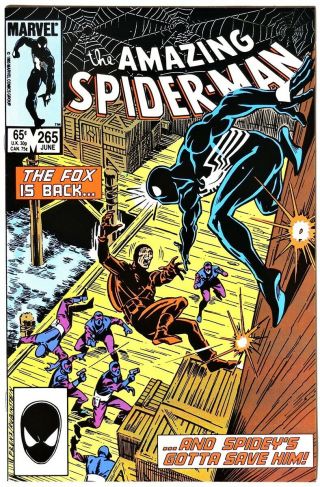 S906.  The Spider - Man 265 Marvel 9.  2 Nm - (1985) 1st App.  Of Silver Sable