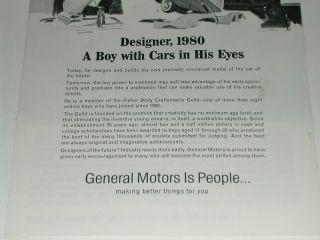 1966 General Motors advert,  FISHER BODY CRAFTSMAN GUILD,  model car building 3
