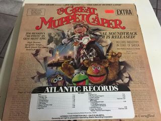 The Great Muppet Caper Soundtrack Promo Vinyl Lp,  Atlantic,  1981