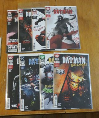 The Batman Who Laughs 1 - 7,  The Grim Knight 1 Snyder Jock 1st Prints Nm