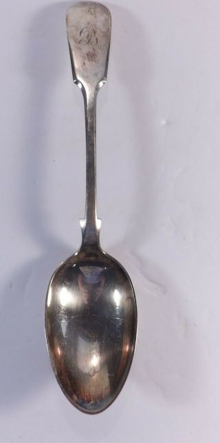 Old English Tipt By Gorham Sterling Silver Serving Table Spoon Monogramed " R "