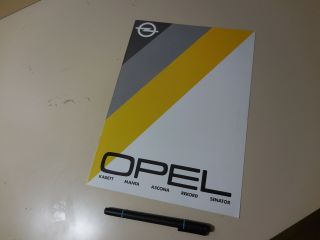 Opel Line Up Japanese Brochure Kadett Manta Ascona Rekord Senator