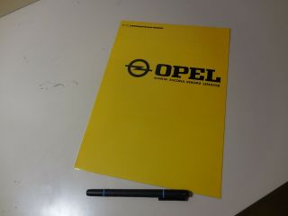 Opel Line Up Japanese Brochure Manta Ascona Rekord Senator