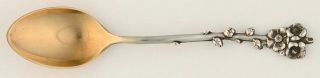 Reed & Barton Harlequin Sterling Demitasse Spoon (gold Wash) 9502136