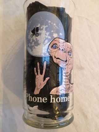 Vintage 1982 E.  T.  Phone Home Pizza Hut Ltd Edt Collector’s Series Drinking Glass