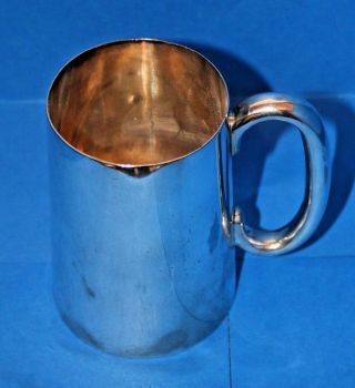 Antique Walker & Hall - A1 Silver Plated Pint Tankard - C 1900