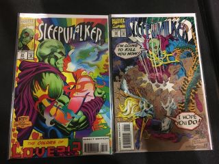 Sleepwalker 31 And 32.  Marvel Comic.  Last Issues Very Low Print Run.  Nm