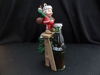 95 Coca Cola " Tops On Refreshment " Polar Bear Christmas Ornament Collect