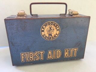 Vintage 50’s First Aid Kit By Bf Mcdonald
