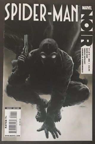 Spiderman Noir 1 First Printing 2009 Marvel Comic Book 1st Noir Spider - Verse