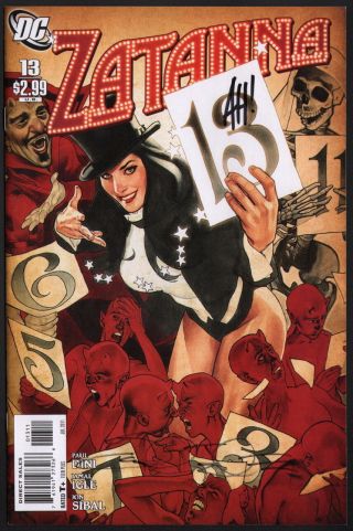 Zatanna 13 Signed Adam Hughes Cover Art / Dc Comics / Jla / Justice League