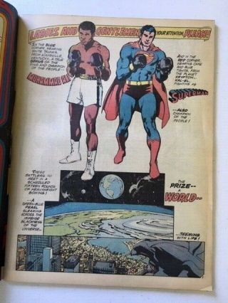 Superman vs Muhammad Ali C - 56 VG 1978 DC Treasury Edition Whitman Variant Adams 7