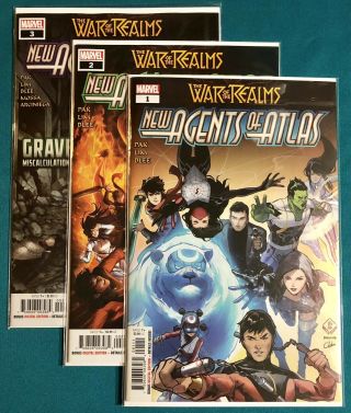 Agents Of Atlas 1 2 & 3 • War Of The Realms • Nm 1 - 3 Set • First Appearances