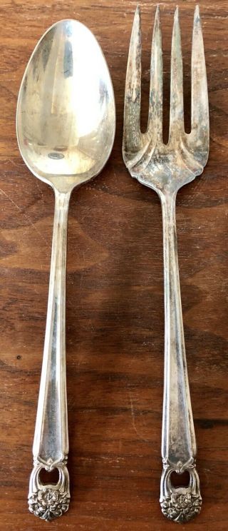 Vintage Rogers Bros Is Eternally Yours Serving Fork And Serving Spoon
