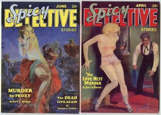 Spicy Detective Stories - 17 Issues 1934 - 1941 Replicas Avg.  Nm 9.  4 Girasol
