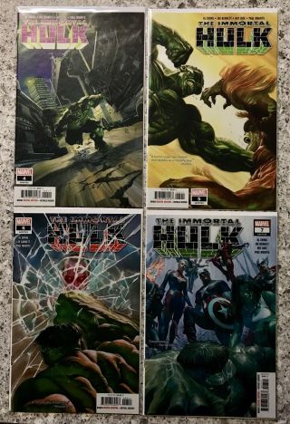 Immortal Hulk ’s 4 5 6 7 (4 Comics) First Prints 4 - 7 Ross Covers 9.  6 Nm,