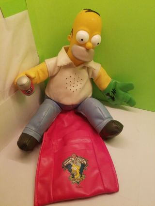 The Simpsons - Talking Homer Simpson Duff Beer Couch Coach Remote Control Buddy