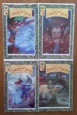 Book Of Ballad And Sagas (1996) 1 - 4 Vf/nm Complete Set Neil Gaiman Charles Vess