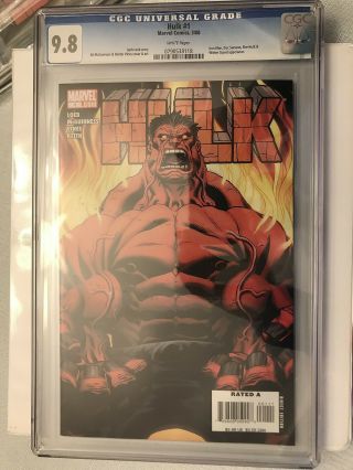 Red Hulk 1 Cgc 9.  8 White Pages Key 1st Appearance - Immortal Movie
