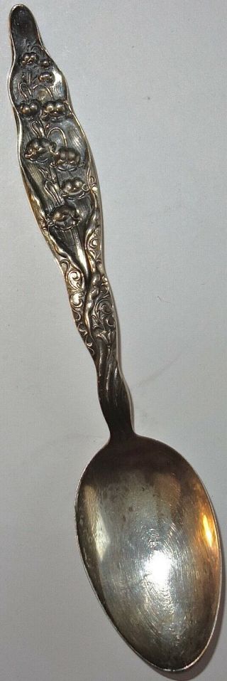 Antique Whiting Lily Of The Valley Sterling Silver 5 - 7/8 " Teaspoon No Mono L 7