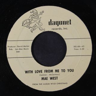 Mae West: With Love From Me To You 45 (beatles Cover,  Sm Tol) Oldies