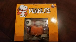 Peanuts Snoopy Halloween Pumpkin Covered Ceramic Candy Dish by Galerie NIB 3