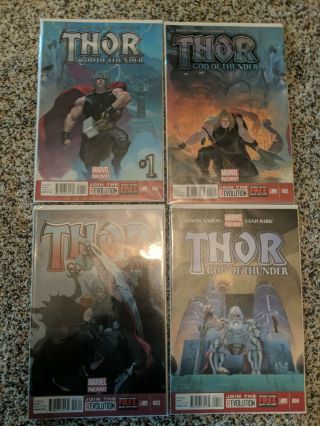 Thor God Of Thunder Complete 1 Thru 25 • 1 2 3 4 5 6 - 19 - 25 Aaron And Ribic Nr - Mt