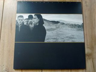 U2 The Joshua Tree Gatefold W/poster Vinyl Lp Orig Uk Island 1987 Ex,