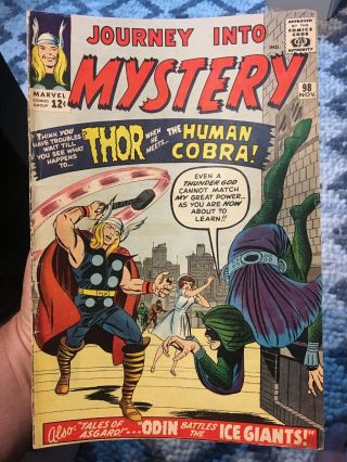 Journey Into Mystery 98 1963 Marvel Silver Age Thor