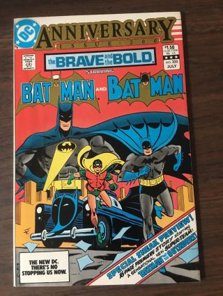 Brave And The Bold 200 (1983) Dc Comics 1st Appearance Katana Outsiders Batman