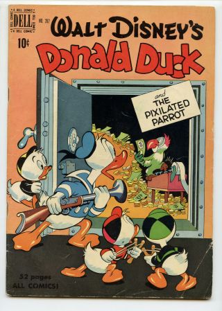 Jerry Weist Estate: Four Color Comics 282 Donald Duck & The Pixilated Parrot Vg