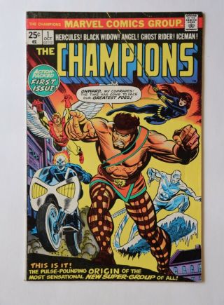 Marvel The Champions (1975) Issues 1 & 3 Hercules,  Ghost Rider,  Black Widow