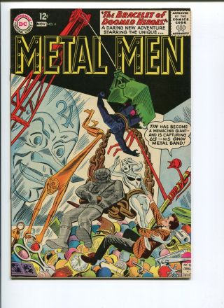 Metal Men 4 8.  5,  Vf,  Owner Pages Neat Cover