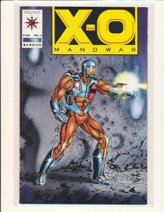 X - O Manowar 1 (1991) 1st Appearance Of X - O Manowar Vf/nm