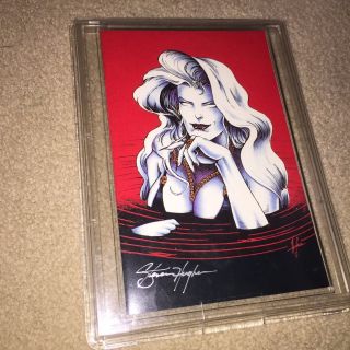 11 Autographs Lady Death Comic Book Swimsuit Special No.  1 Chaos Red Velvet