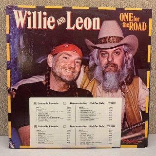 Willie And Leon One For The Road Vintage Vinyl 2 - Lp Promo Album M - 1979