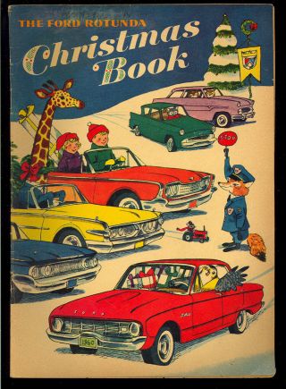 Ford Rotunda Christmas Book Nn Vintage Ford Giveaway Comic 1959 Vg,