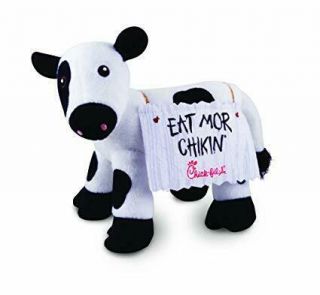 Chick - Fil - A Cow Plush Eat Mor Chikin Sign Small Stuffed Animal 5 "